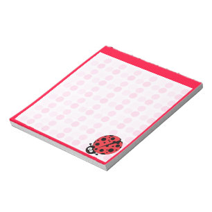 Niedliche Ladybug Notizblock