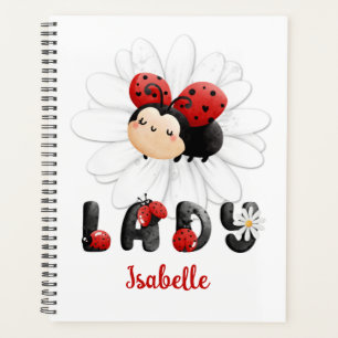 Niedliche Ladybug Personalisiert Girl Planner Planer