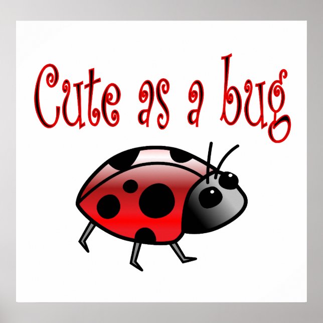 Niedliche Ladybug Poster (Vorne)