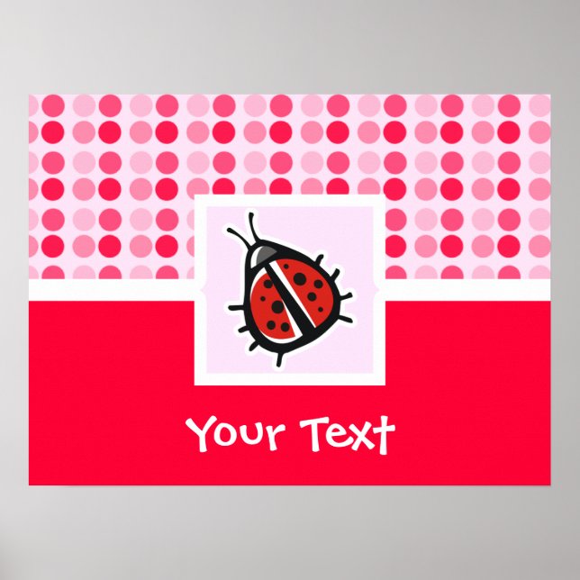 Niedliche Ladybug Poster (Vorne)