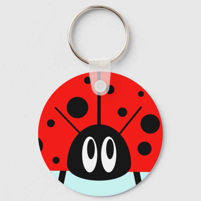 Niedliche Ladybug Schlüsselanhänger (Vorderseite)