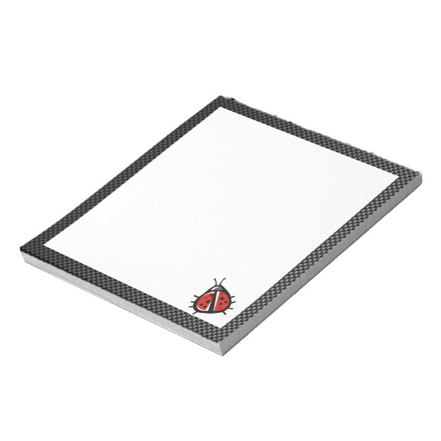Niedliche Ladybug, Sleek Notizblock (Rotiert)