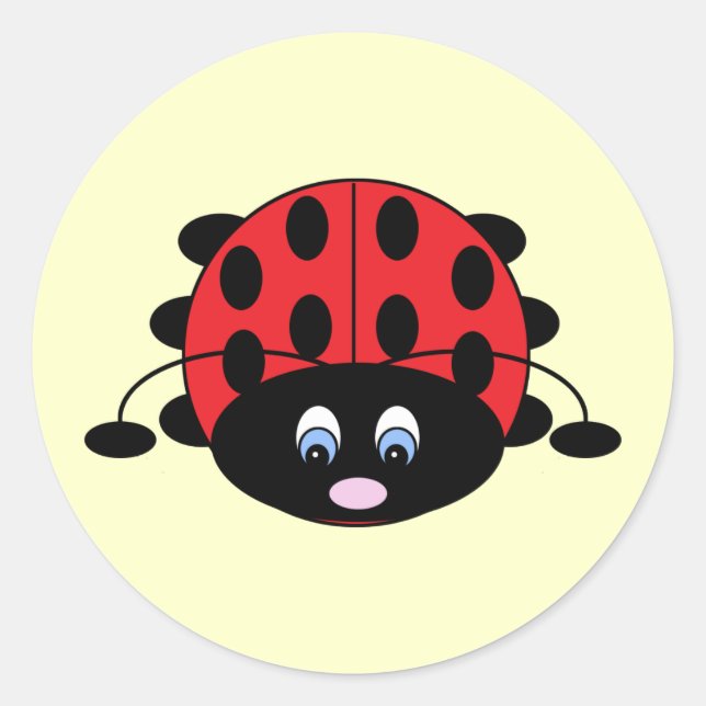 Niedliche Ladybug Stickers (Vorderseite)