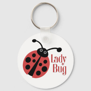 Niedliche Ladybug-Tierwerbung Schlüsselanhänger