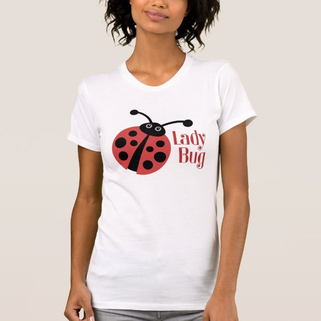 Niedliche Ladybug-Tierwerbung T-Shirt (Vorderseite)