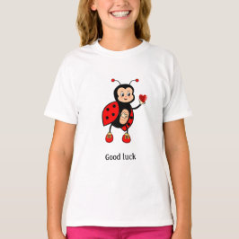 Niedliche Ladybug und Herz T-Shirt