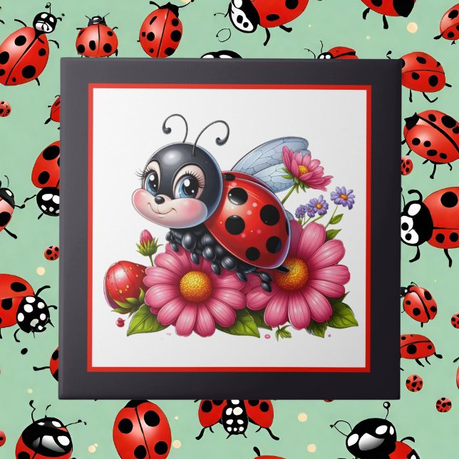 Niedliche Ladybugs Fliese (Von Creator hochgeladen)