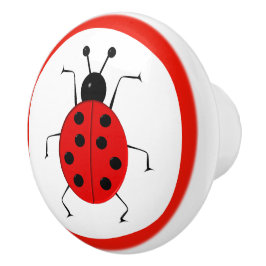 Niedliche Ladybugs für Kinder Keramikknauf
