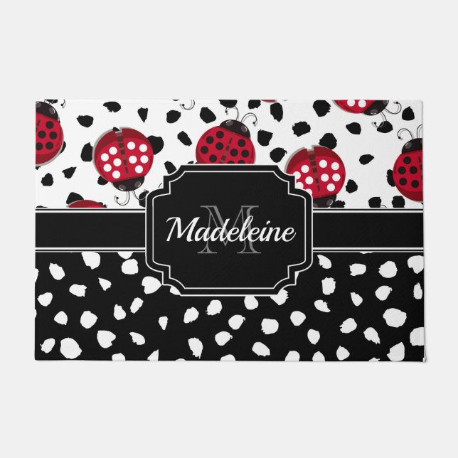 Niedliche Ladybugs Fußmatte (Vorderseite)