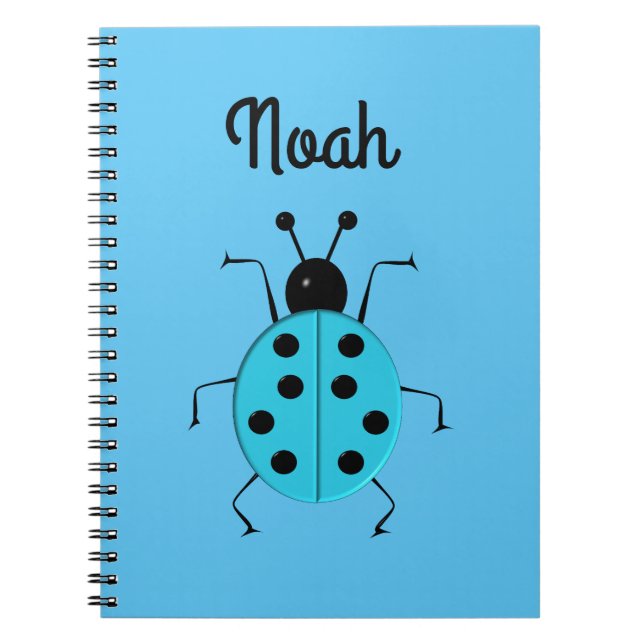niedliche Ladybugs, personalisiertes Notebook Notizblock (Vorderseite)