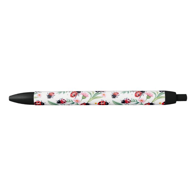 Niedliche Ladybugs und Blume Kugelschreiber (Vorderseite)