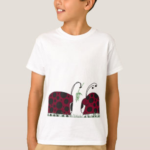 Niedliche Ladybugs und Mistletoe T-Shirt