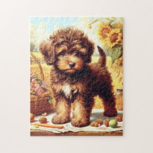 Niedliche Lagotto Romagnolo Malerei Puzzle