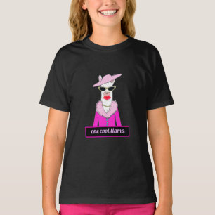 Niedliche Lama Design Girl's T-Shirt