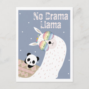 Niedliche Lama-Postkarte Postkarte