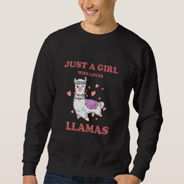Niedliche Lama-Tiere für Lama-Liebhaber Sweatshirt (Vorderseite)