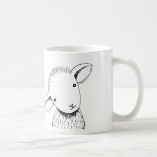 Niedliche Lamm-Tassen-kundenspezifische Kaffeetasse