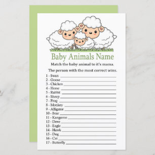 Niedliche Lämmer Baby Animes Name Game