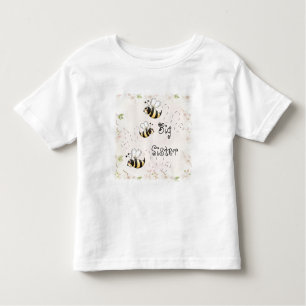 Niedliche Land-Bienen-große Schwester Kleinkind T-shirt
