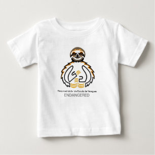 Niedliche LANDSCHAFT - gefährdete Tiere - wild leb Baby T-shirt