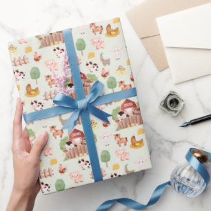 Niedliche Landtiere Geschenkpapier