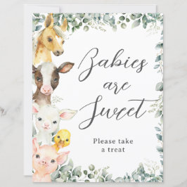 Niedliche Landtiere Kinder sind süße Leckerei Unte