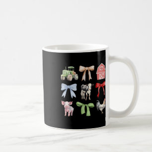Niedliche Landtiere Kühe Schweinefleisch Coquette Kaffeetasse