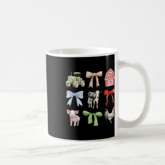 Niedliche Landtiere Kühe Schweinefleisch Coquette  Kaffeetasse