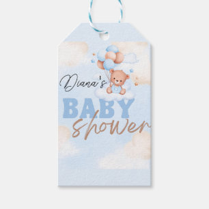 Niedliche Landtiere Rustikale Grünpflanzen Baby Geschenkanhänger