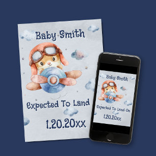 Niedliche Landung der Schwangerschaft Ankündigung