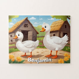 Niedliche Landvögel Personalisiert Puzzle