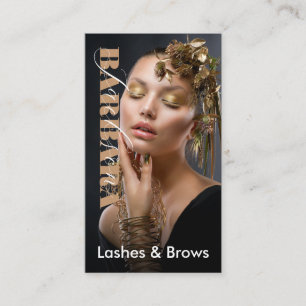 Niedliche Lashes und Brows Makeup Artist Beauty Sa Visitenkarte