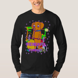 Niedliche Lässige Dackel Weitläufiger Workout Spaß T-Shirt
