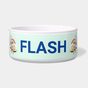 Niedliche Lazy-Sloth mit Sun & Rainbow Napf