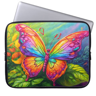 Niedliche, lebendige Kunst der Schmetterlingskunst Laptopschutzhülle
