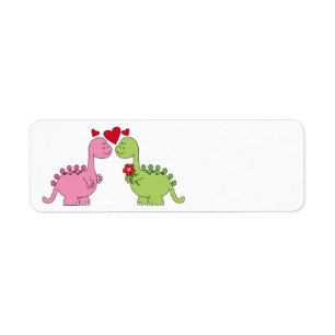 Niedliche lebhafte Dinosaurier des Valentines