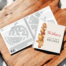 Niedliche Lebkuchenkochen Familienfavoriten Rezept Notizbuch