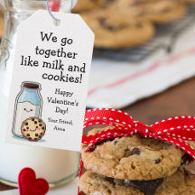 Niedliche Leckerei Valentine "Milch und Cookies"