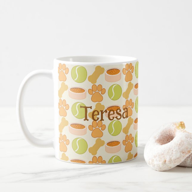 Niedliche Leckereien und Spielzeugmuster Kaffeetasse (Mit Donut)