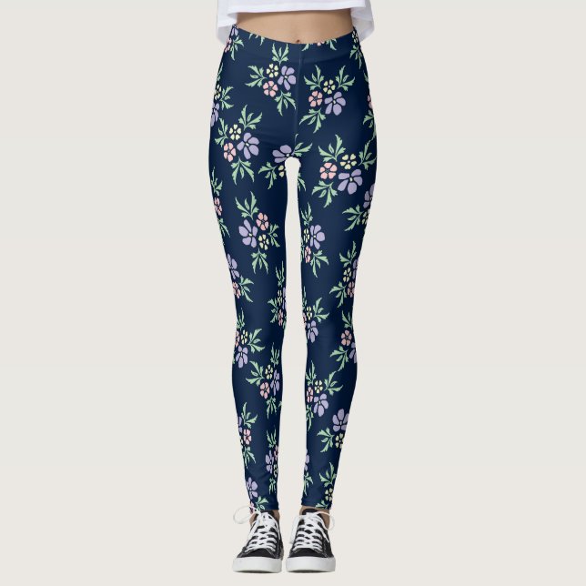 Niedliche Leggings mit hohem Kontrast (Vorderseite)