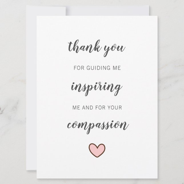 niedliche Lehrermentorengewinn bei den Schülern Karte (Vorderseite)