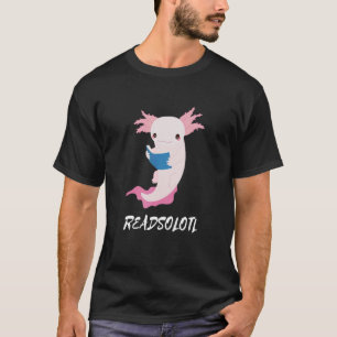 Niedliche Lektüre Axolotl Readsolotl Amphibien Men T-Shirt