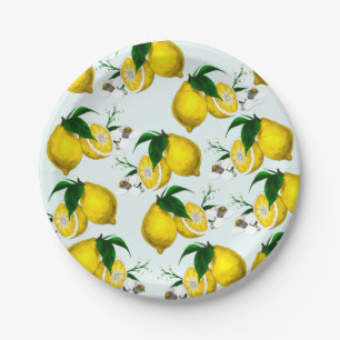 Niedliche Lemon Paper-Teller Pappteller