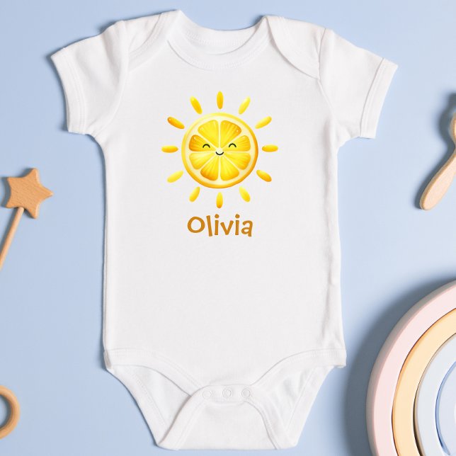 Niedliche Lemon Sun und Sonnenschirme Baby Strampler (Von Creator hochgeladen)