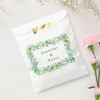NIEDLICHE LEMON- UND BLUME-FLORALDEKOUTION GESCHENKTÜTCHEN