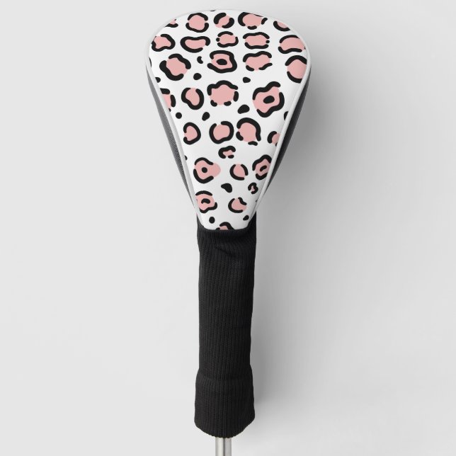 Niedliche Leopardrucke Golf Headcover (Vorderseite)