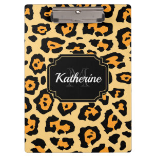 Niedliche Leopardrucke Klemmbrett