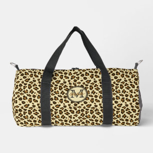 Niedliche Leopardrucke MIT MONOGRAMM Duffle Bag