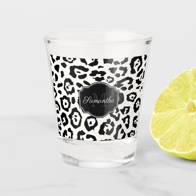 Niedliche Leopardrucke Schnapsglas (Vorderseite)