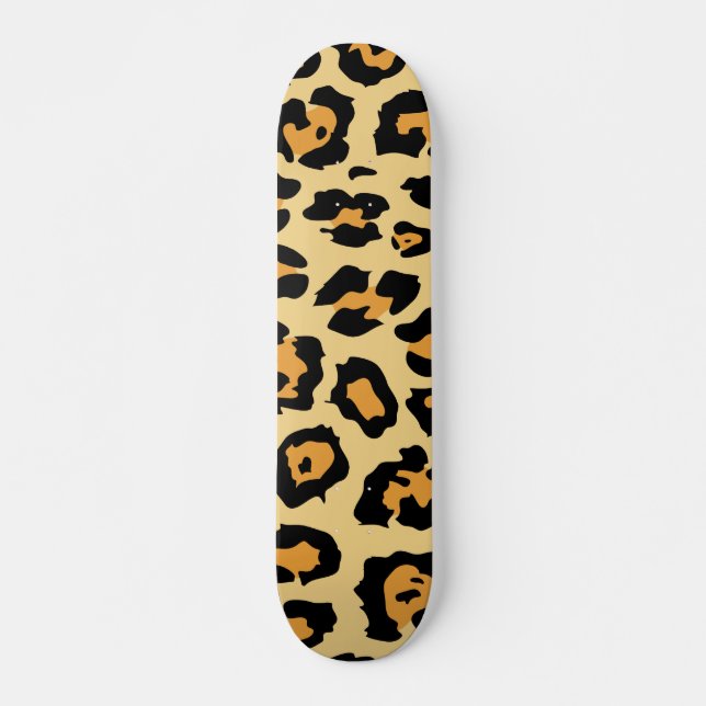 Niedliche Leopardrucke Skateboard (Vorne)